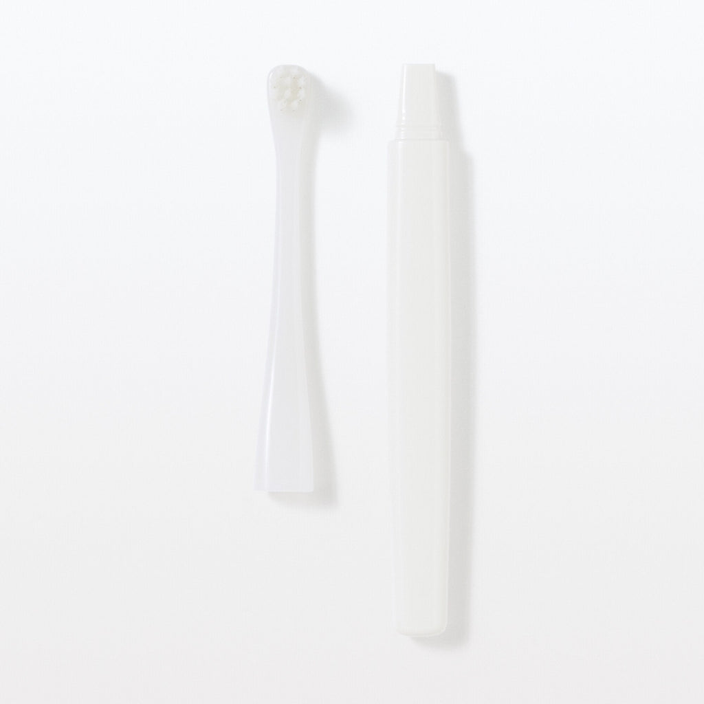 Replaceable Head Compact Soft Toothbrush - White