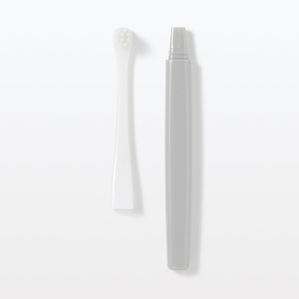 Replaceable Head Compact Soft Toothbrush - Gray