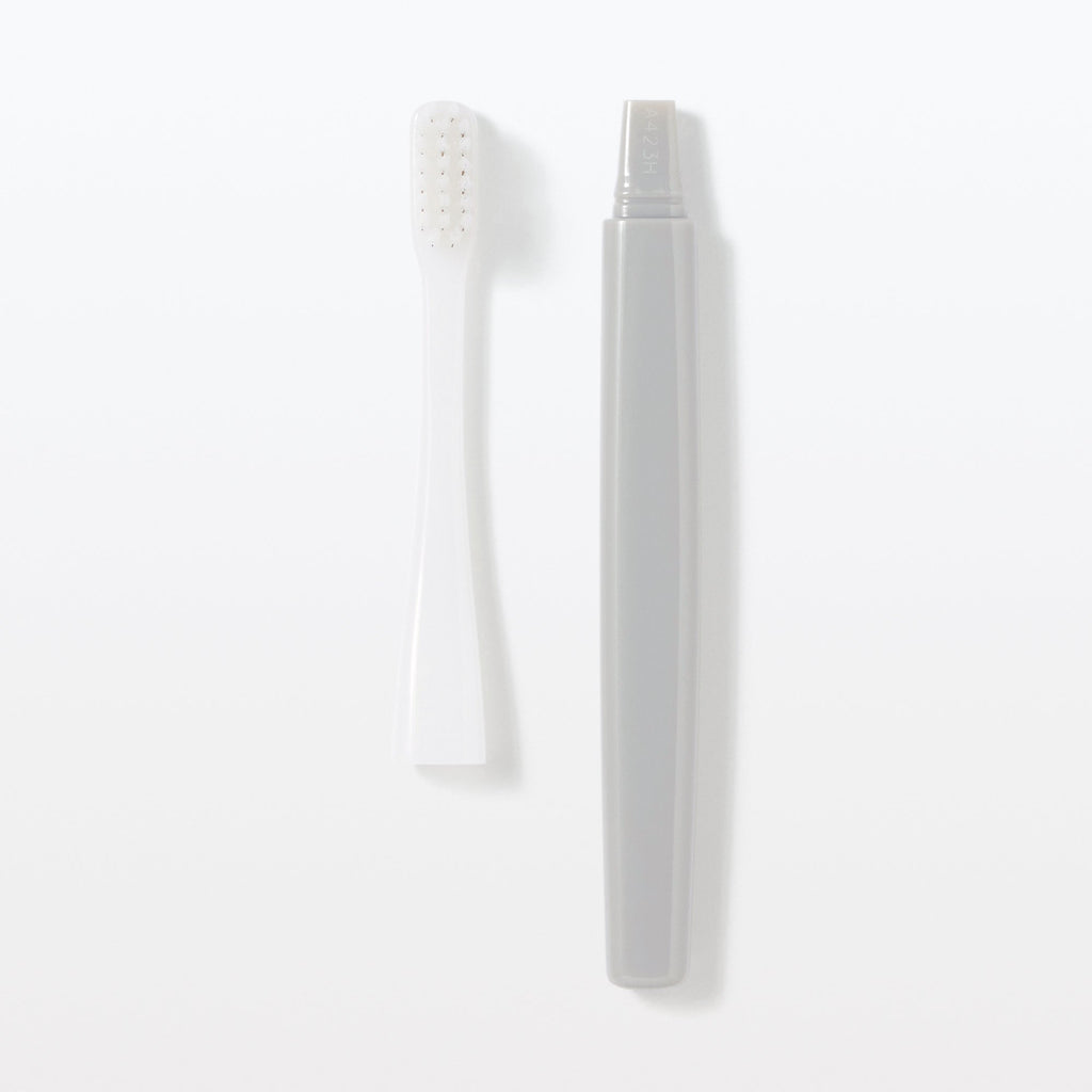 Replaceable Head Medium Toothbrush - Gray