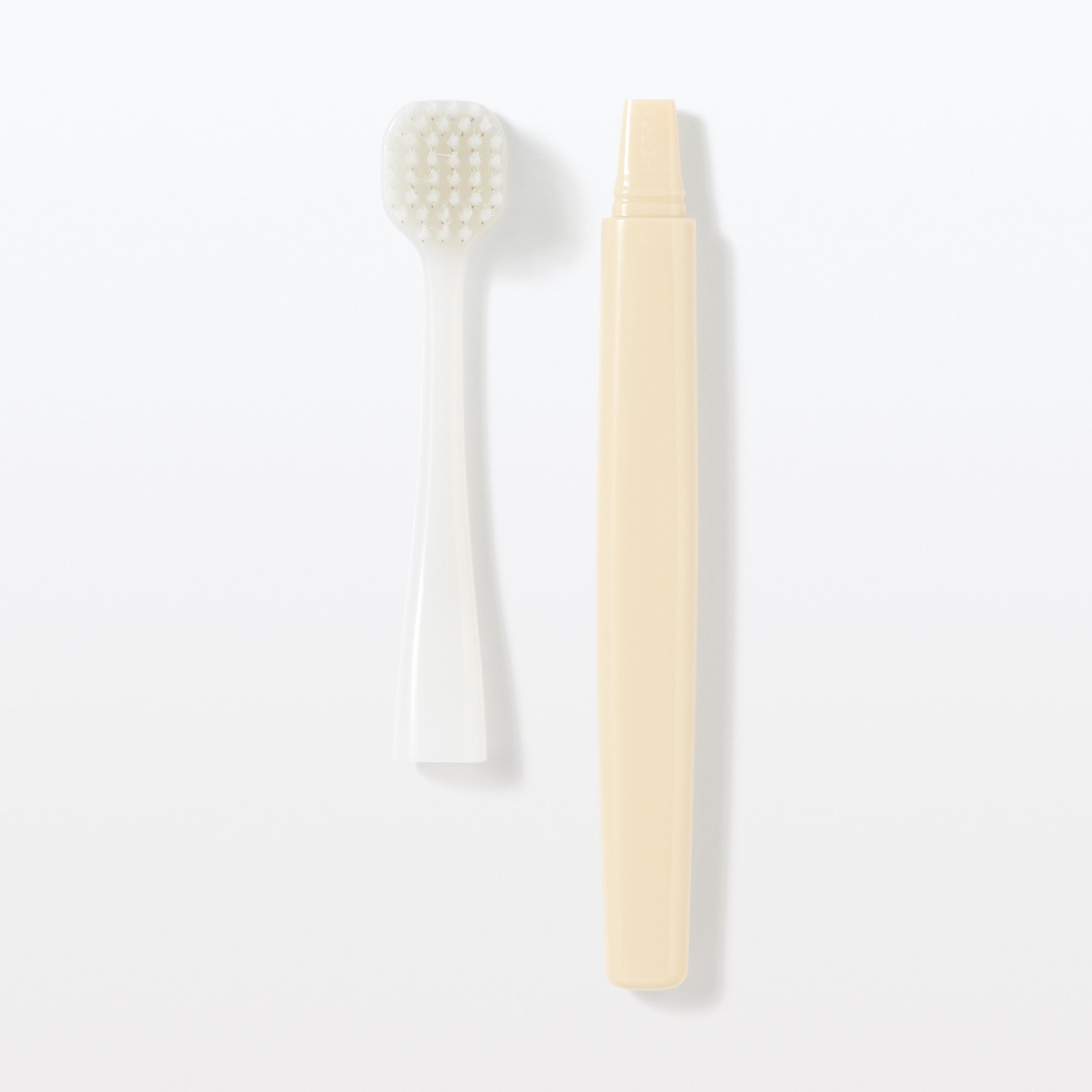 Replaceable Head Wide Soft Toothbrush - Yellow