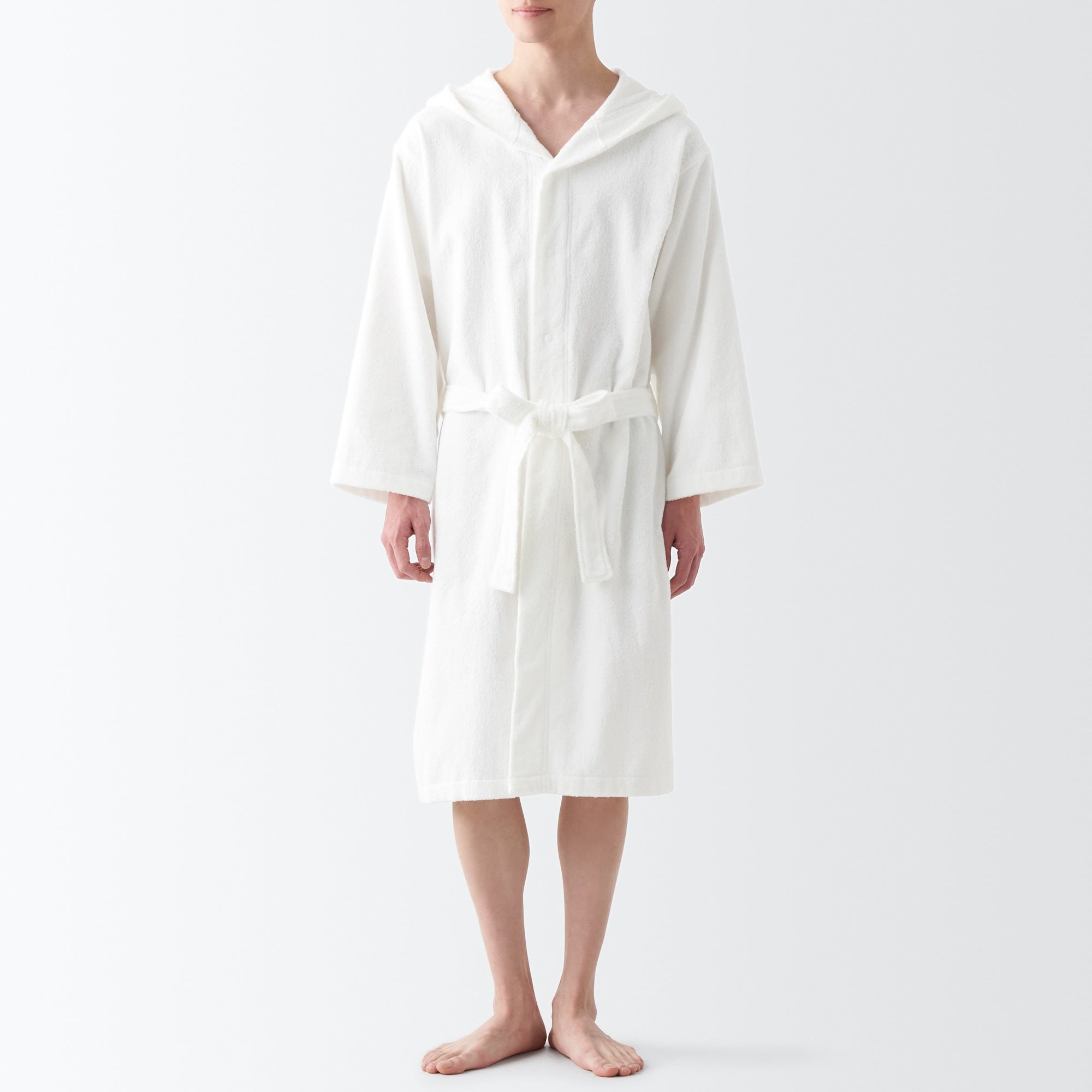 Side Seamless Pile Bathrobe