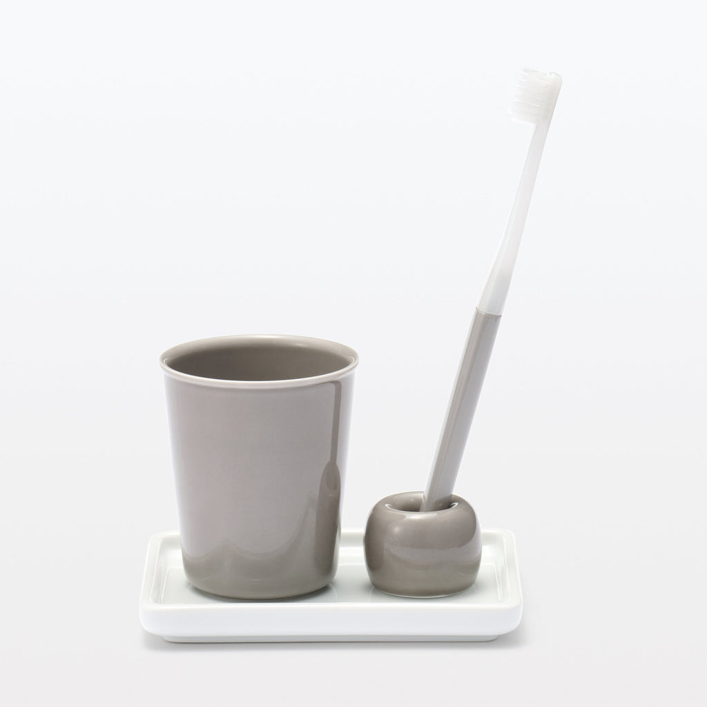 Porcelain Gargle Cup - Gray
