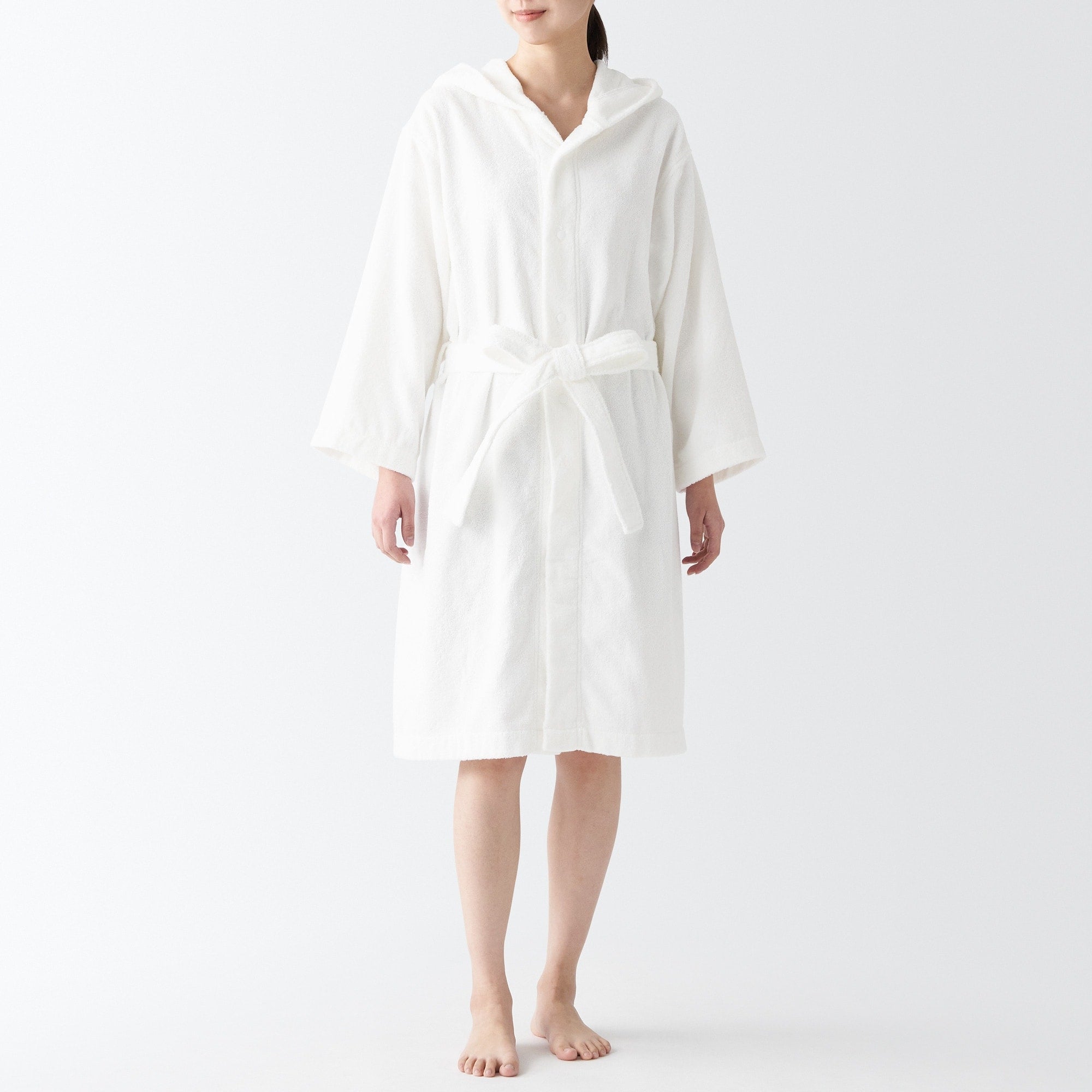 Side Seamless Pile Bathrobe