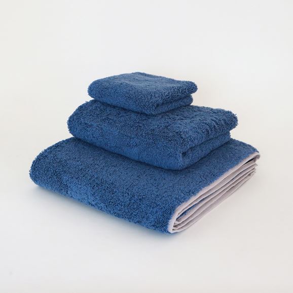 MUJI IDÉE Repos Face Towel - Jay Blue