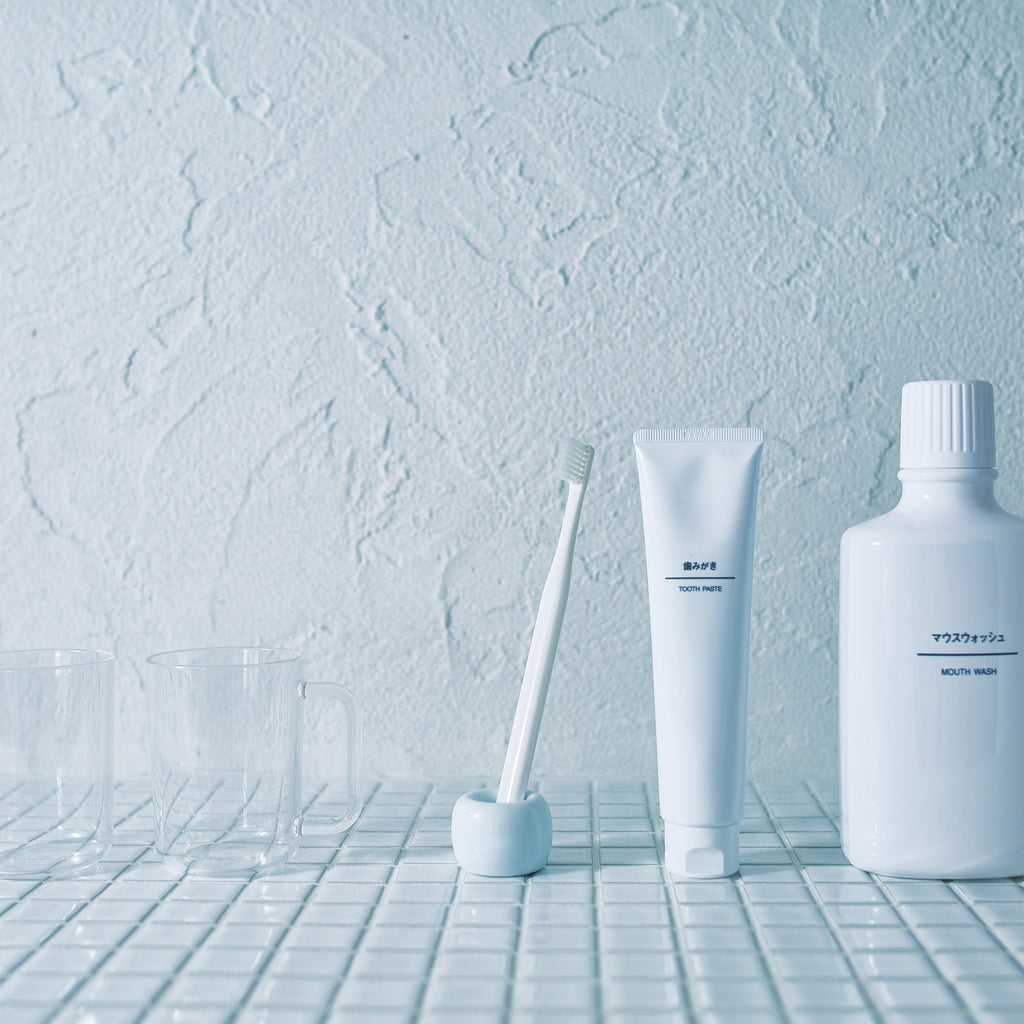 White Porcelain Toothbrush Stand