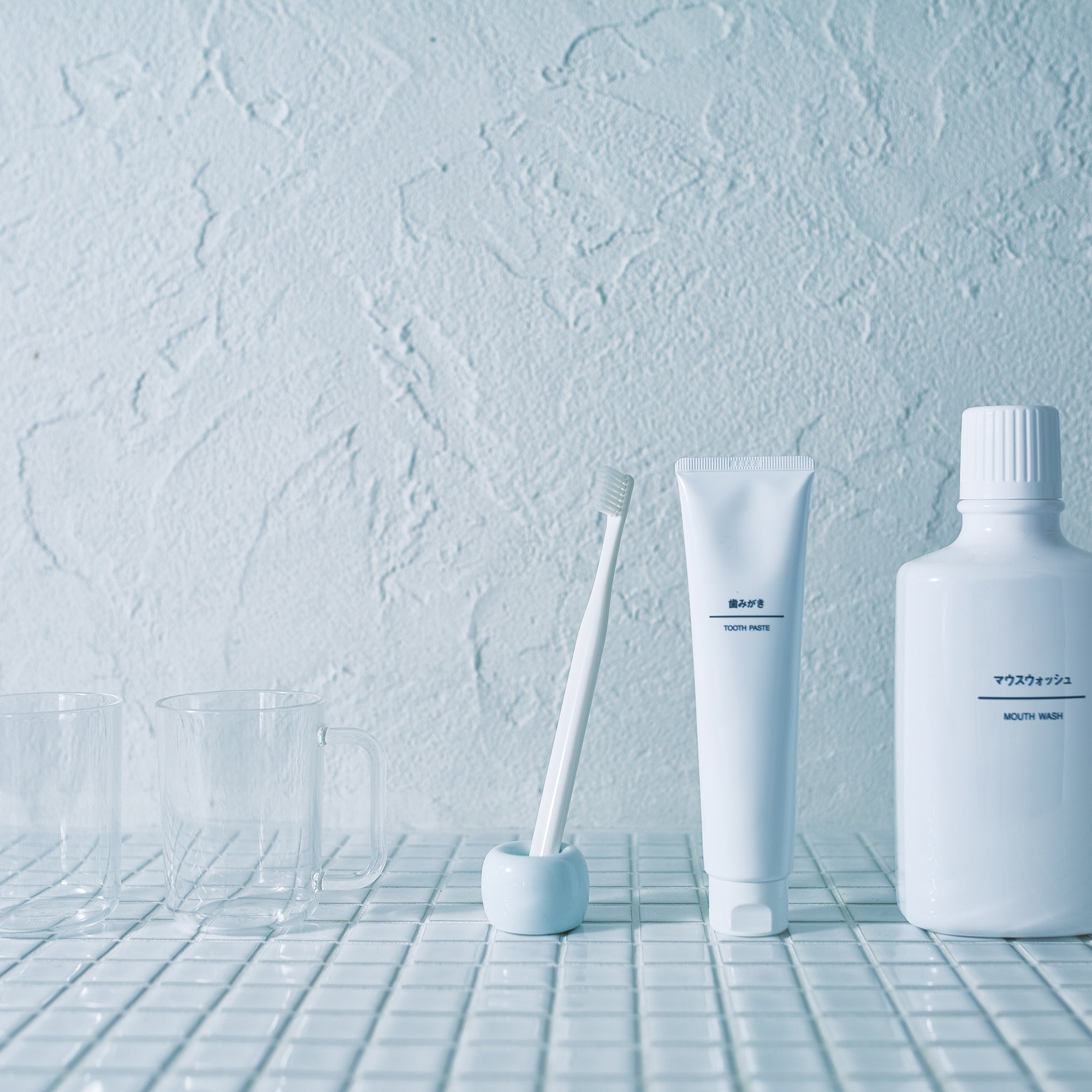 White Porcelain Toothbrush Stand
